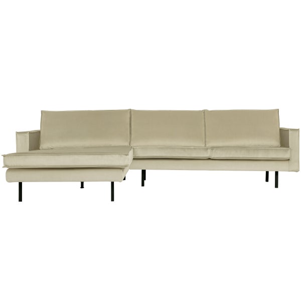 Afbeelding van RODEO CHAISE LONGUE BANK LINKS VELVET PISTACHE