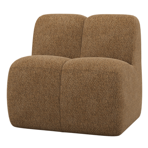 Image of MOJO DINING BENCH 84 CM WITH BACKREST WOOLLY HONEY YELLOW