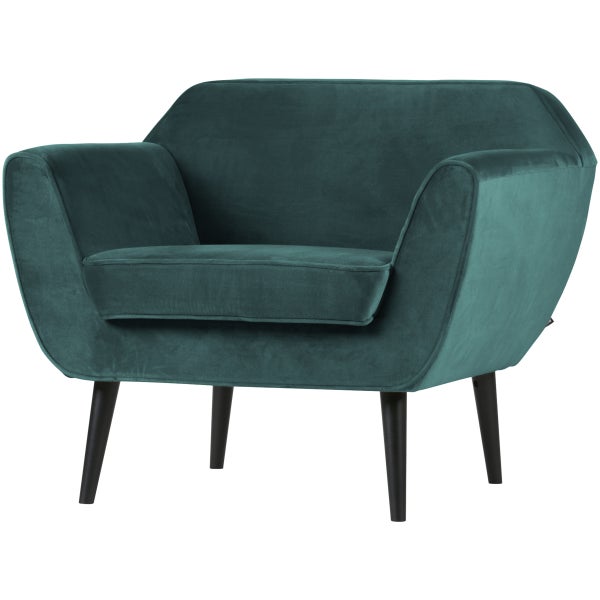 Image of ROCCO ARM CHAIR VELVET TEAL