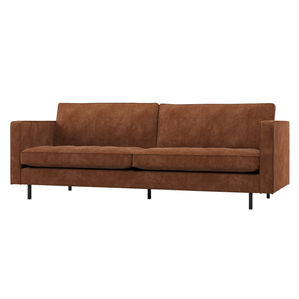 Image of RODEO CLASSIC 2,5-SEATER SOFA RIB FABRIC RUST BROWN