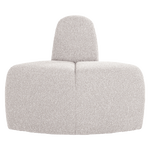 Banc à manger coin rond dossier