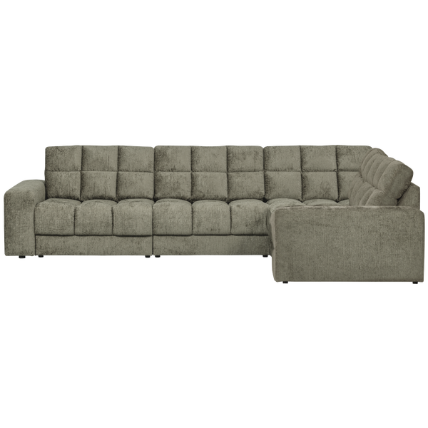 Image of SECOND DATE CORNER SOFA RIGHT STRUCTURE VELVET FROST