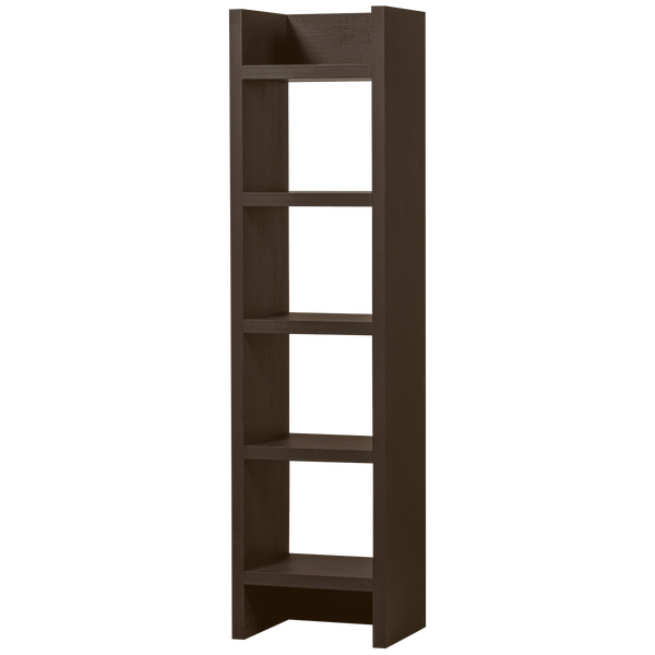 Image of TIMO OPEN CABINET MDF DARK BROWN 195x50x40CM