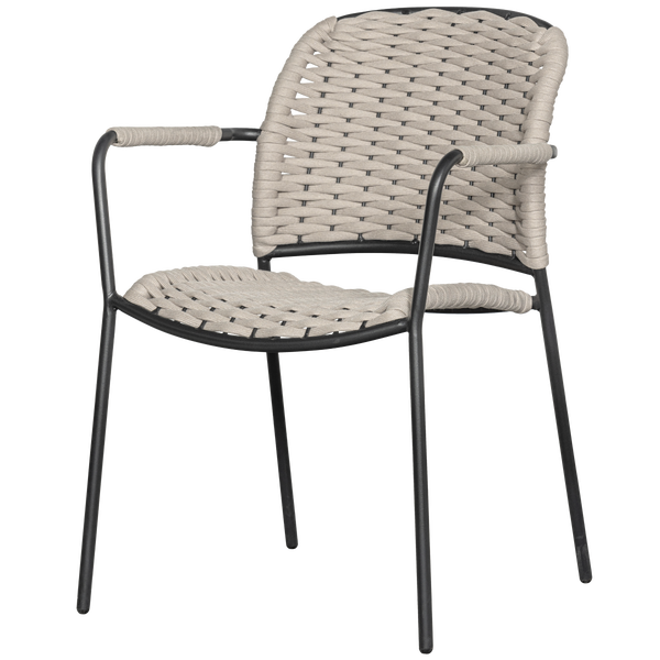 Image of TAKU GARDEN CHAIR WITH ARMREST POLYESTER SAND