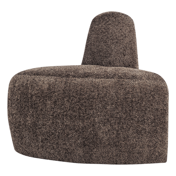 Image of MOJO BASE DINING BENCH CORNER ROUND BACK WOOLLY BROWN [fsc]