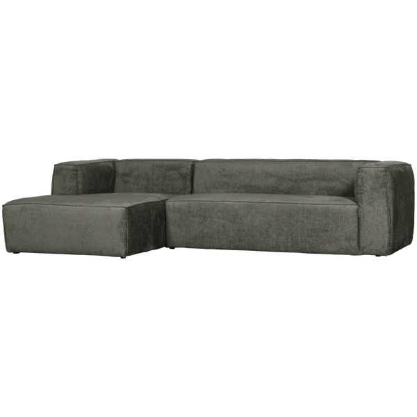 Image of BEAN CORNER SOFA LEFT STRUCTURE VELVET WATERPLANT