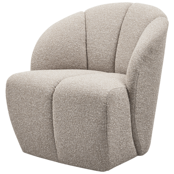 Image de MOJO FAUTEUIL PIVOTANT BOUCLÉ MÉLANGÉ BEIGE