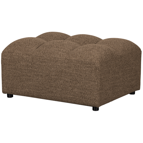 Image of ALLURE HOCKER WOVEN DARKBROWN MELANGE