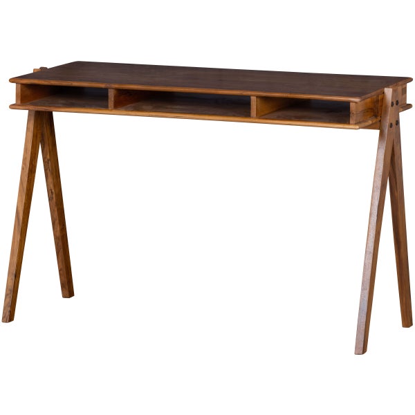Image of COMPARTMENT DESK WOOD BROWN