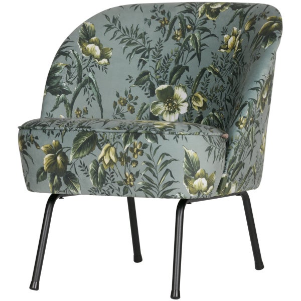 Image of VOGUE ARMCHAIR VELVET POPPY GREY
