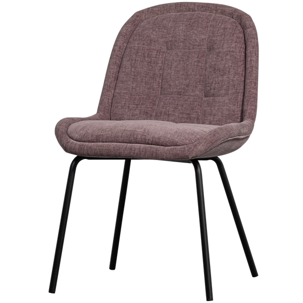 Image of CRATE DINING CHAIR GLOSSY VELVET MAUVE
