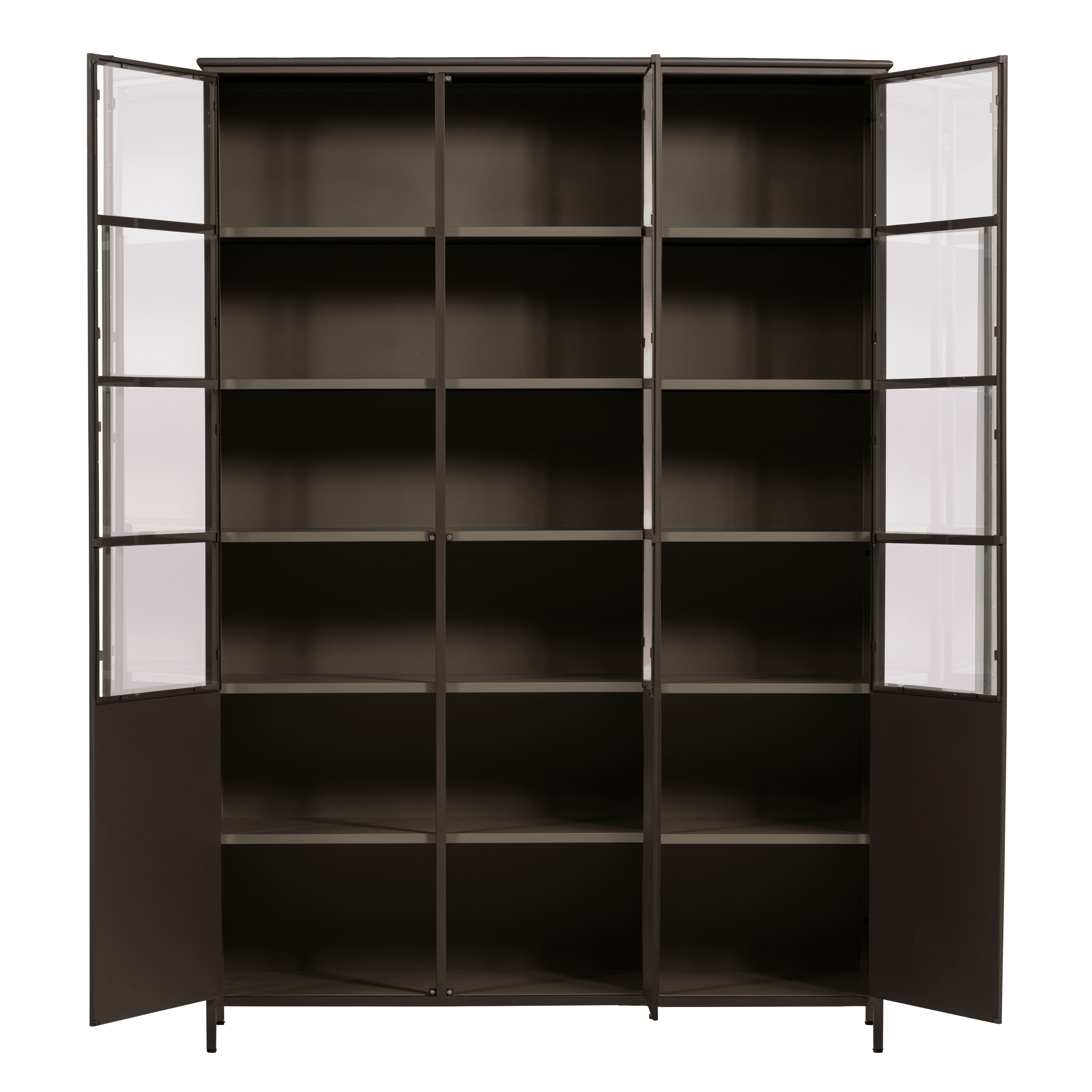 375042-D_03_VS_WP_Exhibit_XL_3_deurs_vitrinekast_metaal_donkerbruin_F2.png?auto=webp&format=png&width=1500&height=1500