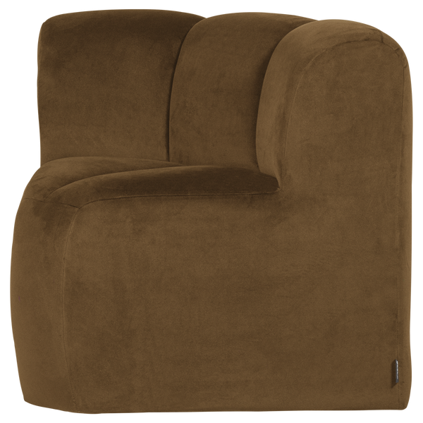 Image of MOJO DINING BENCH CORNER WITH BACKREST HONEY YELLOW [fsc]