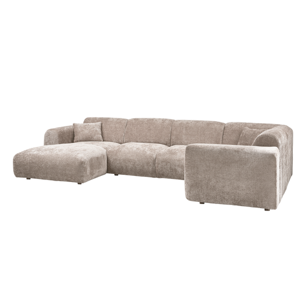 Image of CLOUD CORNER SOFA RIGHT CHENILLE NATURAL [fsc]