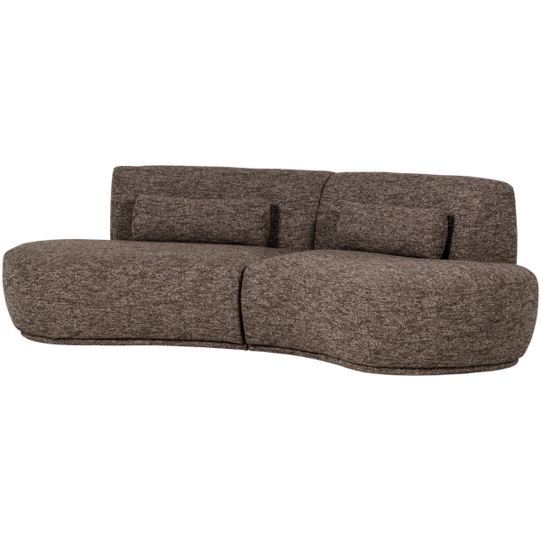 Afbeelding van BATAVIER HALF RONDE BANK 4-ZITS BRUIN MELANGE