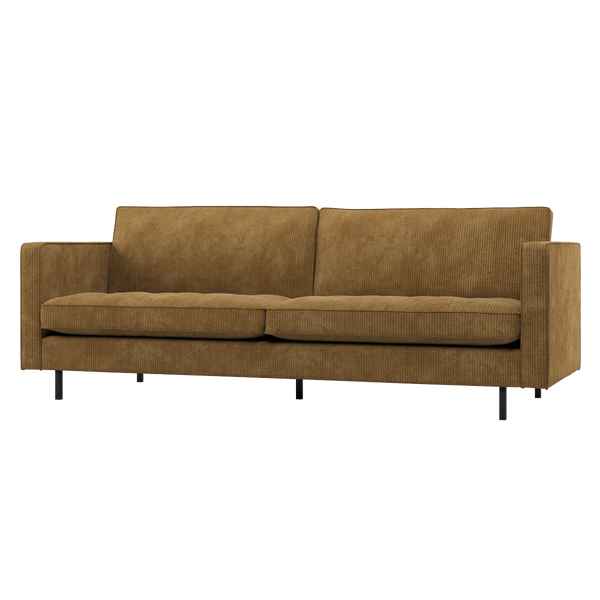 Image of RODEO CLASSIC 2,5-SEATER SOFA RIB FABRIC HONEY YELLOW