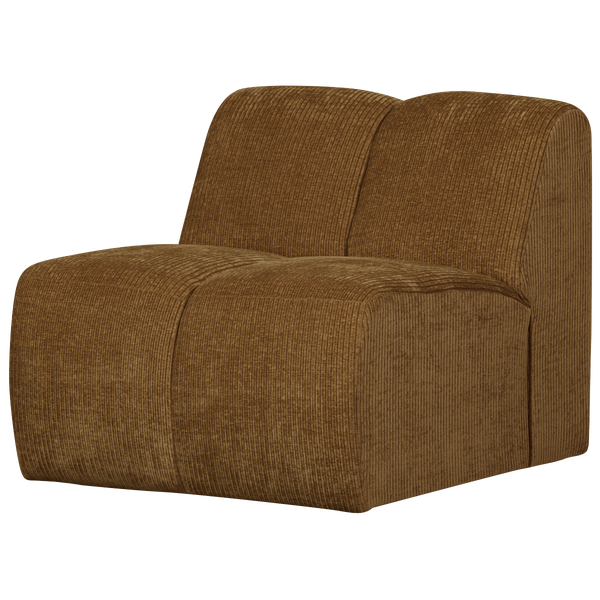 Image of MOJO 1-SEATER WOVEN RIB FABRIC HONEY YELLOW