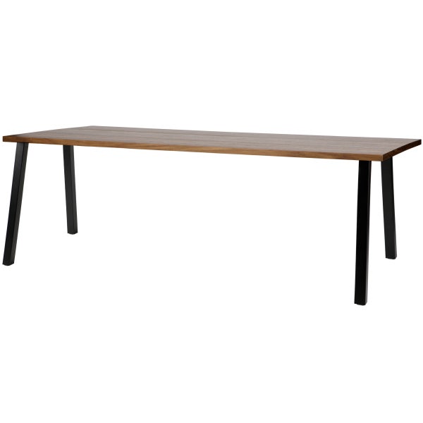 Image of JAMES DINING TABLE WOOD WITH A-LEG METAL 200x90