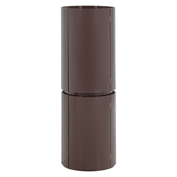 Image de SERA ARMOIRE RONDE 135XØ45 CM BOIS BRILLANT BRUN FONCÉ [fsc]