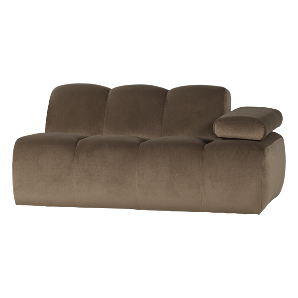 Image of MOJO 1,5-SEATER ELEMENT ARM RIGHT VELVET TAUPE [fsc]