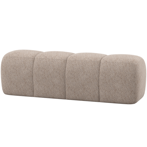 Image of MOJO DINING BENCH 164 CM WOOLLY DARK SAND