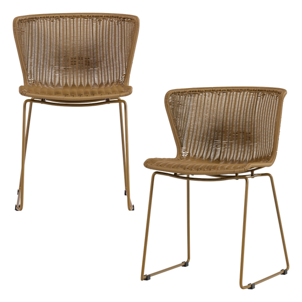 Image de WINGS GARDEN CHAIR NATUREL - SET DE 2