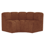 MOJO ESSBANK ECK RUND MIT RÜCKENLEHNE WOLLE ROSTBRAUN [fsc]