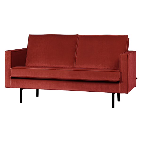 Image of RODEO 2-SEATER SOFA VELVET CHESTNUT BROWN [fsc]