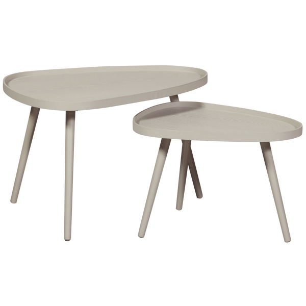 Image of NISSA SIDE TABLE SAND - SET OF 2