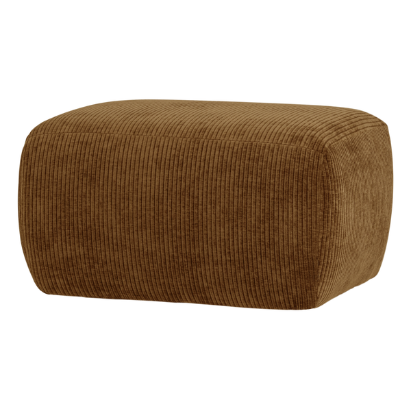 Image de MOJO BASE POUF TISSU CÔTELÉ JAUNE MIEL [fsc]