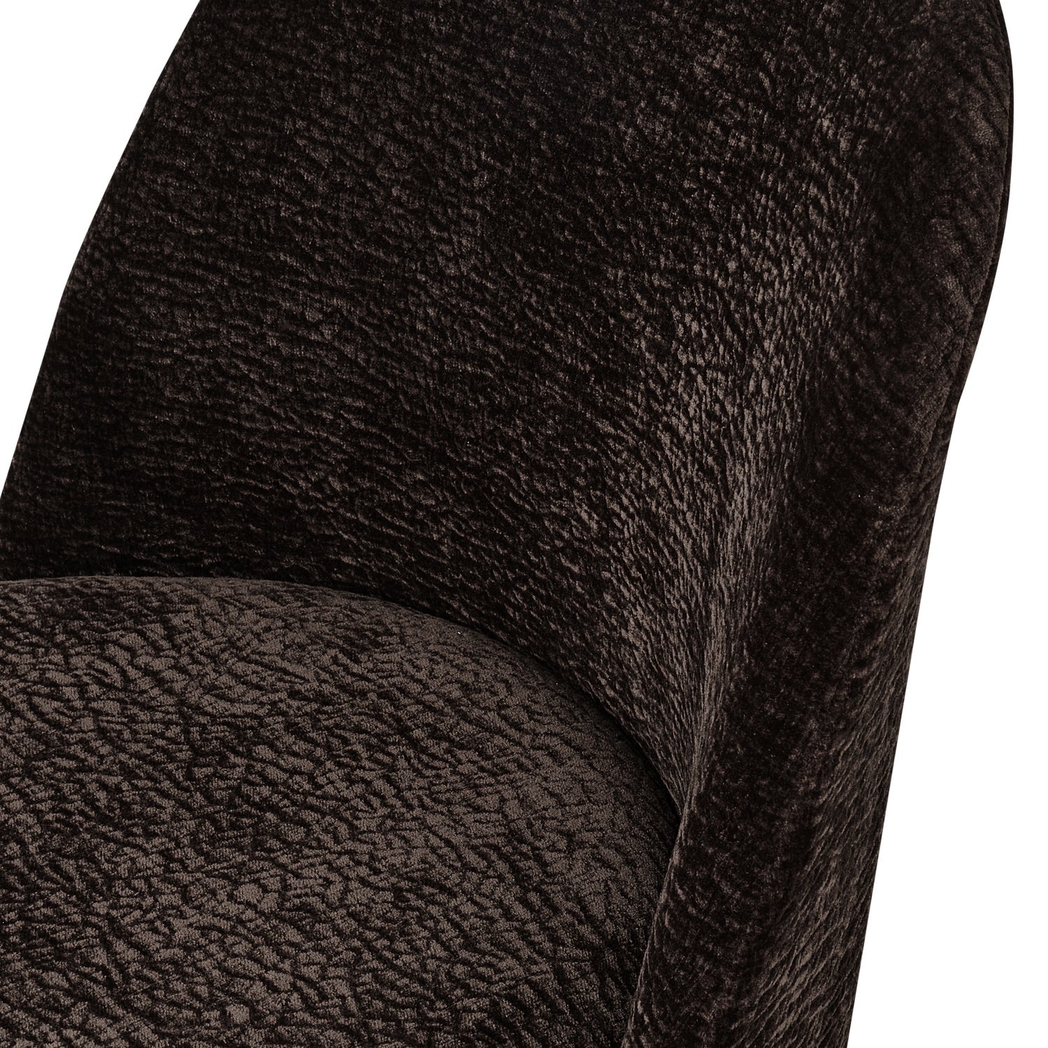 800816-DBC-01_VS_BP_Vogue_eetkamerstoel_3D_chenille_donker_bruin_chrome_poot_detail.png?auto=webp&format=png&width=1500&height=1500