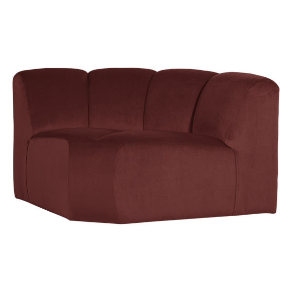 Image of MOJO CORNER ELEMENT ROUND VELVET CHESTNUT BROWN [fsc]