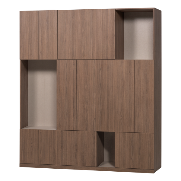 Image of BUILD WALL CABINET COMBINATION 188CM OAK DECOR BROWN [fsc]
