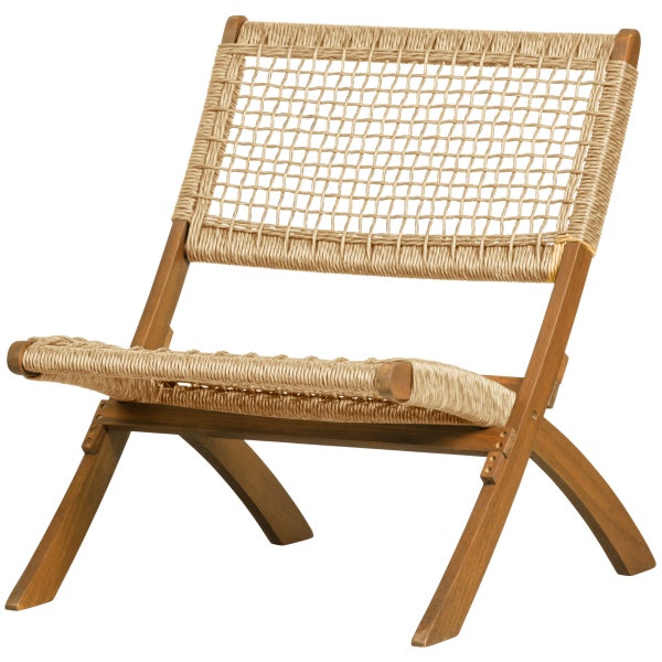 Image of LOIS FOLDING CHAIR GARDEN WOOD NATURAL