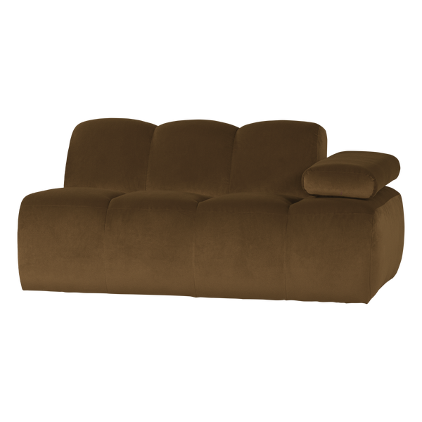 Image of MOJO 1,5-SEATER ELEMENT ARM RIGHT VELVET HONEY YELLOW [fsc]