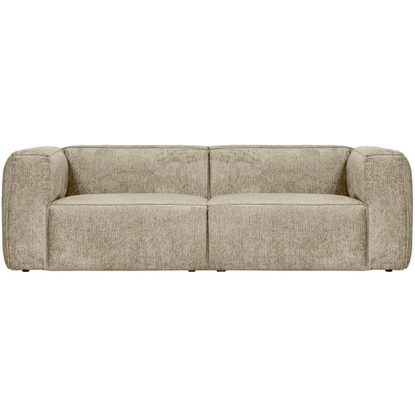 Image of BEAN 3,5-SEATER STRUCTURE VELVET BUTTERMILK