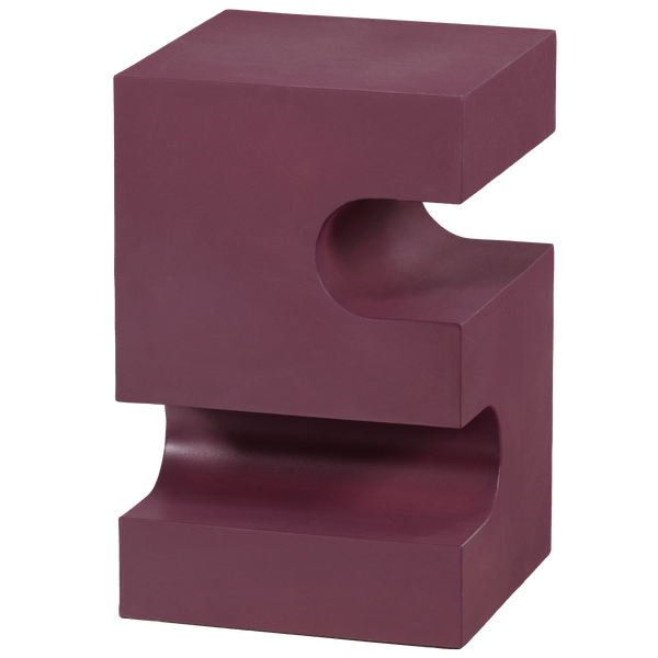 Image of JESSA SIDE TABLE METAL PURPLE/BROWN