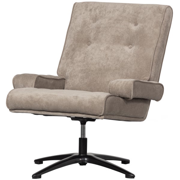 Image of WILLIAM SWIVEL ARMCHAIR NATURAL