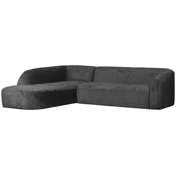 Image of SLOPING CORNER SOFA LEFT STRUCTURE VELVET MOUNTAIN