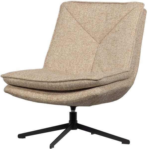 Image of MILARO SWIVEL ARMCHAIR NATURAL MELANGE