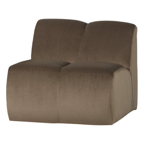 Image of MOJO 1-SEATER ELEMENT VELVET TAUPE [fsc]