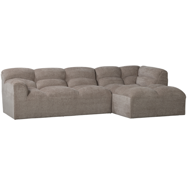 Image of TIBAS CHAISE LONGUE RIGHT WOVEN FABRIC SAND