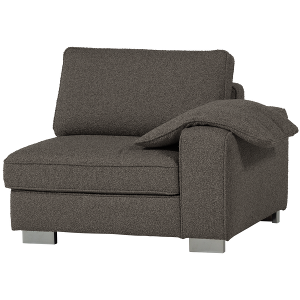 Image of LAZY 1-SEATER ELEMENT ARM RIGHT BOUCLÉ ANTHRACITE
