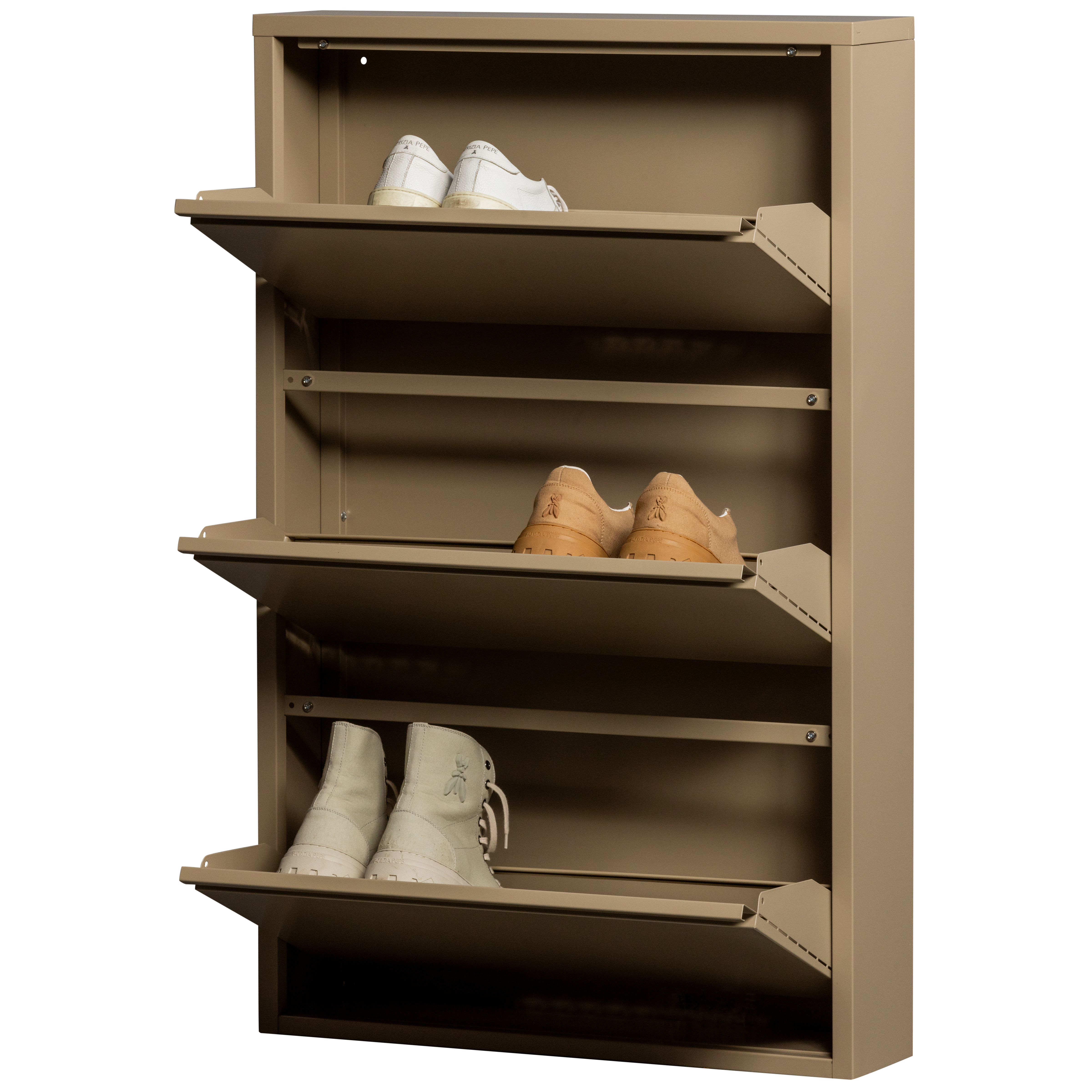 374062-S-04_VS_FA_Sabine_3_vaks_schoenenkast_metaal_zand.png?auto=webp&format=png&width=1500&height=1500