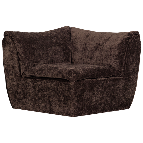Image of BAGGY CORNER ELEMENT 3D CHENILLE DARK BROWN