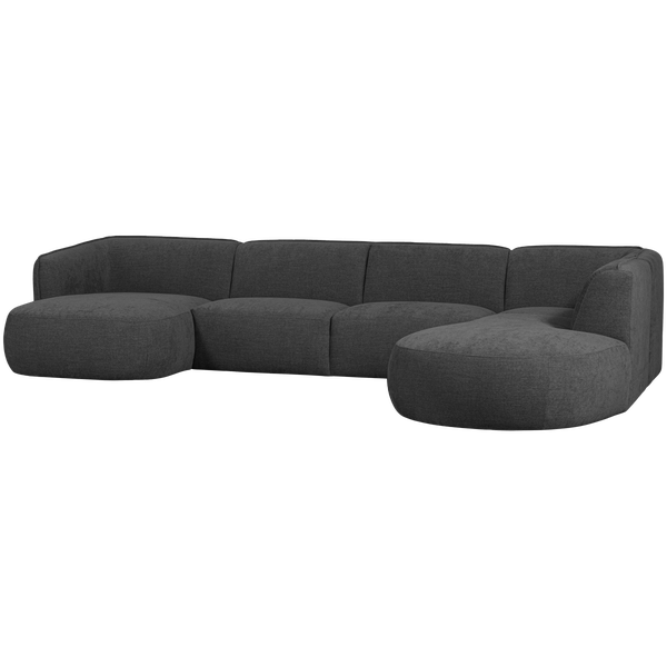 Image of POLLY SOFA U-SHAPE RIGHT GREY