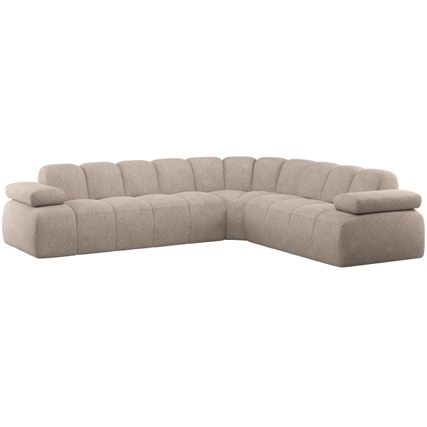 Image of MOJO CORNER SOFA RIGHT WOOLLY DARK SAND