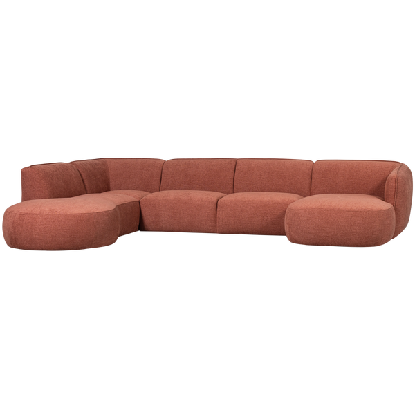 Image of POLLY SOFA U-SHAPE LEFT PINK