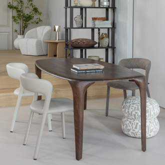 Image of NOBLE DINING CHAIR LEATHERLOOK BEIGE