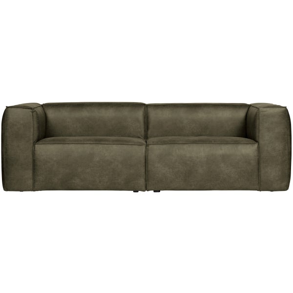 Image of BEAN 3.5-SEATER SOFA ECO LEATHER ARMY